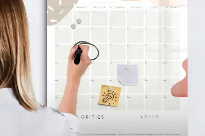 Magnetinė sauso valymo lenta mėnesio planuoklis