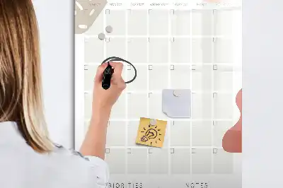 Magnetinė sauso valymo lenta mėnesio planuoklis