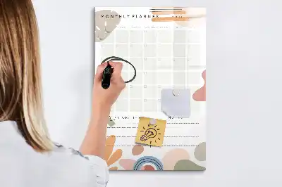 Magnetinė sauso valymo lenta mėnesio planuoklis