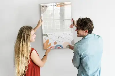 Magnetinė sauso valymo lenta mėnesio planuoklis