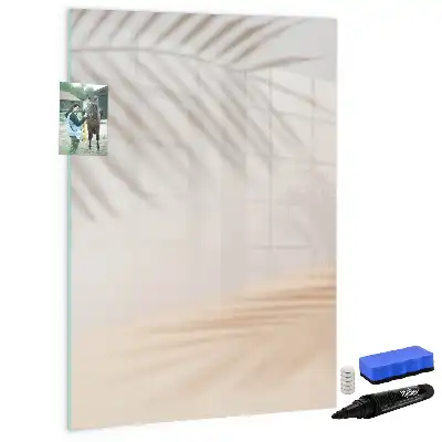 Magnetinė sauso valymo lenta palmės lapo šešėlio rašto