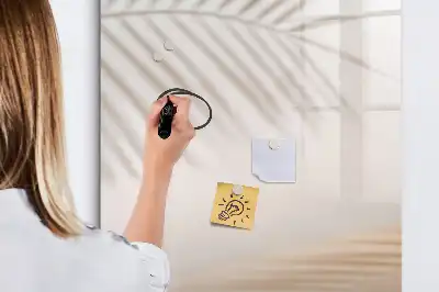 Magnetinė sauso valymo lenta palmės lapo šešėlio rašto