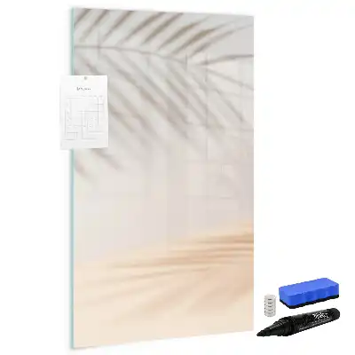 Magnetinė sauso valymo lenta palmės lapo šešėlio rašto