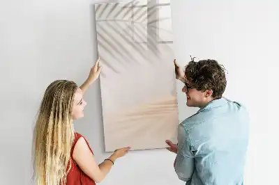 Magnetinė sauso valymo lenta palmės lapo šešėlio rašto
