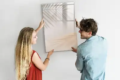 Magnetinė sauso valymo lenta palmės lapo šešėlio rašto