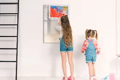 Magnetinė sauso valymo lenta palmės lapo šešėlio rašto