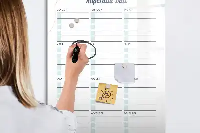 Magnetinė lenta svarbioms datoms sauso valymo