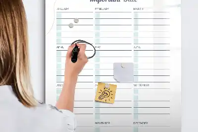 Magnetinė lenta svarbioms datoms sauso valymo