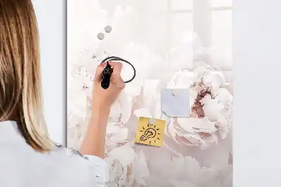 Magnetinė sauso valymo lenta su bijūnų dizainu