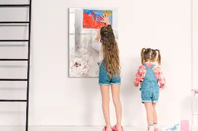 Magnetinė sauso valymo lenta su bijūnų dizainu