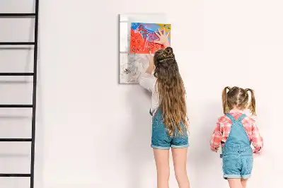 Magnetinė sauso valymo lenta su bijūnų dizainu