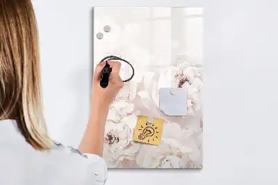 Magnetinė sauso valymo lenta su bijūnų dizainu