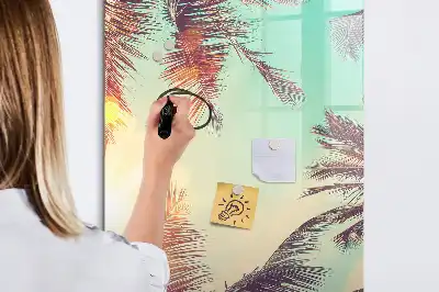 Magnetinė sauso valymo lenta tropinė palmė
