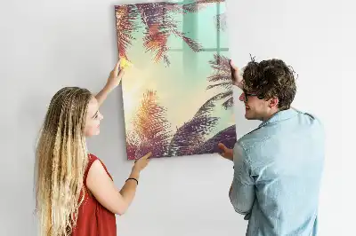 Magnetinė sauso valymo lenta tropinė palmė