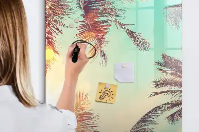 Magnetinė sauso valymo lenta tropinė palmė