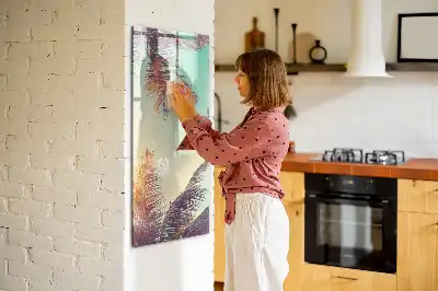 Magnetinė sauso valymo lenta tropinė palmė