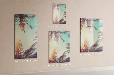 Magnetinė sauso valymo lenta tropinė palmė