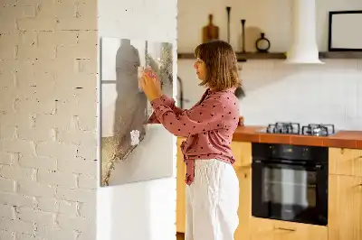 Magnetinė sauso valymo lenta blizgaus marmuro rašto