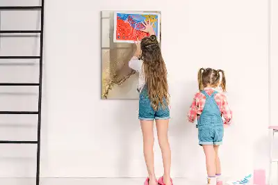Magnetinė sauso valymo lenta blizgaus marmuro rašto