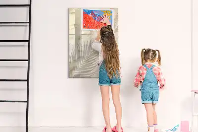 Magnetinė sauso valymo lenta su vasarišku paplūdimio smėlio motyvu