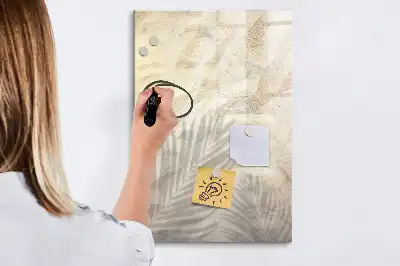 Magnetinė sauso valymo lenta su vasarišku paplūdimio smėlio motyvu