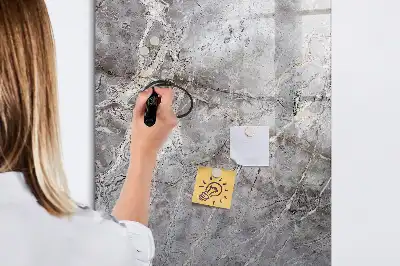 Magnetinė sauso valymo lenta tamsaus marmuro rašto