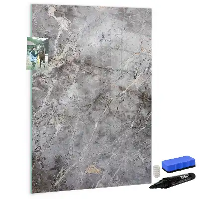 Magnetinė sauso valymo lenta tamsaus marmuro rašto