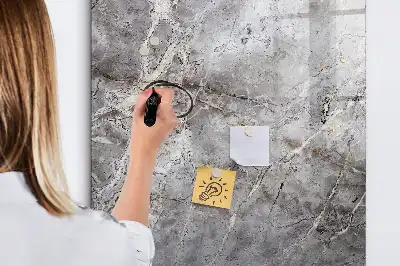 Magnetinė sauso valymo lenta tamsaus marmuro rašto