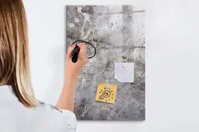 Magnetinė sauso valymo lenta tamsaus marmuro rašto