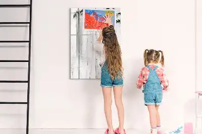 Magnetinė sauso valymo lenta su medinėmis panelėmis