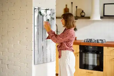 Magnetinė sauso valymo lenta su medinėmis panelėmis