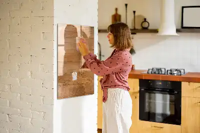 Magnetinė sauso valymo lenta Medinės panelės