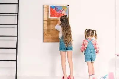 Magnetinė sauso valymo lenta Medinės panelės