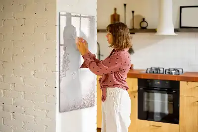 Magnetinė sauso valymo lenta su mandalos raštu