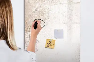 Magnetinė sauso valymo lenta su mandalos raštu