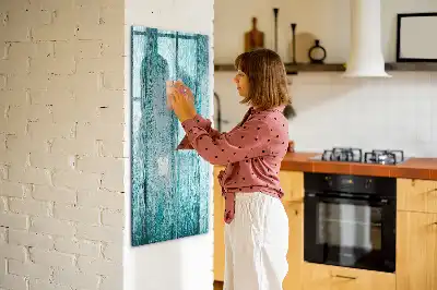 Sauso valymo magnetinė lenta Mėlynas medis