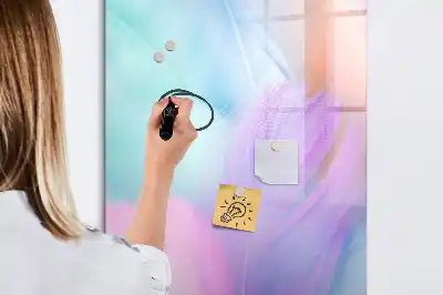 Magnetinė sauso valymo lenta pastelinės plunksnos