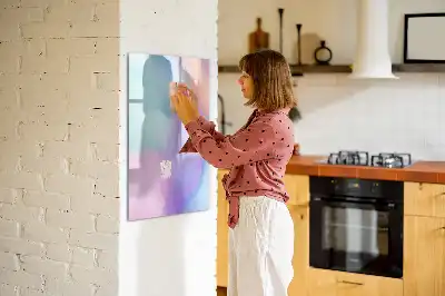 Magnetinė sauso valymo lenta pastelinės plunksnos