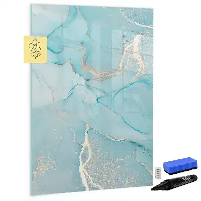 Magnetinė lenta sausam valymui dekoratyvinio marmuro rašto