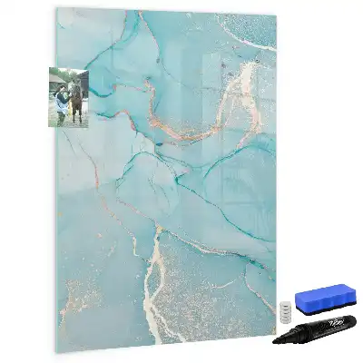 Magnetinė lenta sausam valymui dekoratyvinio marmuro rašto
