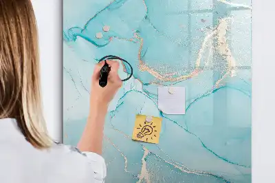 Magnetinė lenta sausam valymui dekoratyvinio marmuro rašto