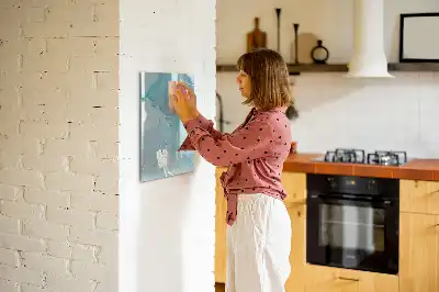 Magnetinė lenta sausam valymui dekoratyvinio marmuro rašto