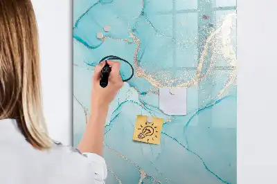 Magnetinė lenta sausam valymui dekoratyvinio marmuro rašto