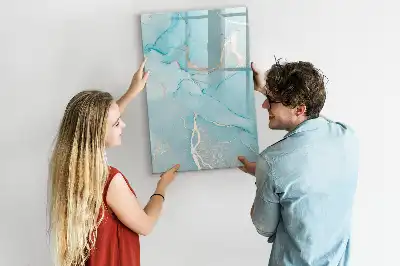 Magnetinė lenta sausam valymui dekoratyvinio marmuro rašto