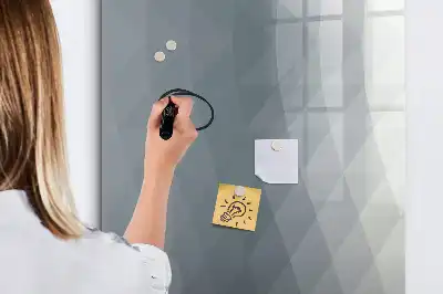 Magnetinė sauso valymo lenta pilkos spalvos bangų abstrakcija