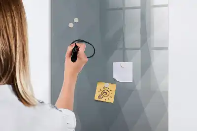 Magnetinė sauso valymo lenta pilkos spalvos bangų abstrakcija