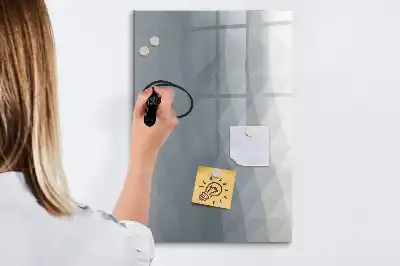 Magnetinė sauso valymo lenta pilkos spalvos bangų abstrakcija