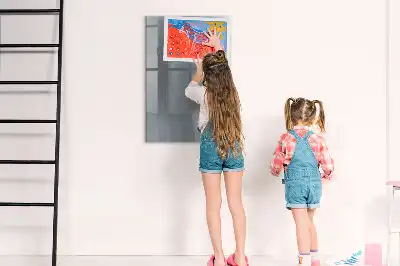 Magnetinė sauso valymo lenta pilkos spalvos bangų abstrakcija