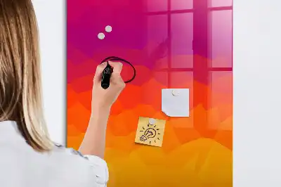 Magnetinė sauso valymo lenta gradientinis saulėtekio dizainas