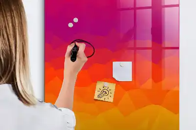 Magnetinė sauso valymo lenta gradientinis saulėtekio dizainas